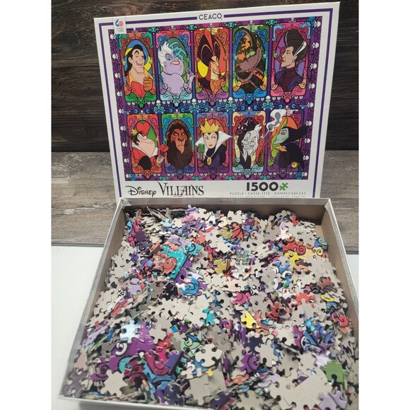 Ceaco Puzzle Disney Villains 1500 Pieces Complete - Picture 2 of 4